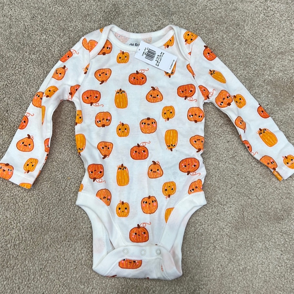 NWT- Pumpkin Onesie